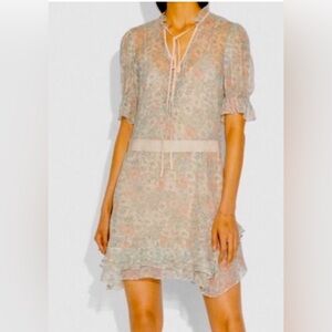 Coach 1941 Luxury Americana sheer printed dress